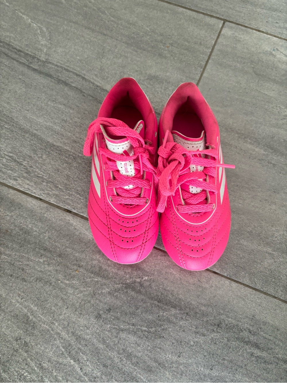 Kids Adidas Hot Pink Soccer Cleats